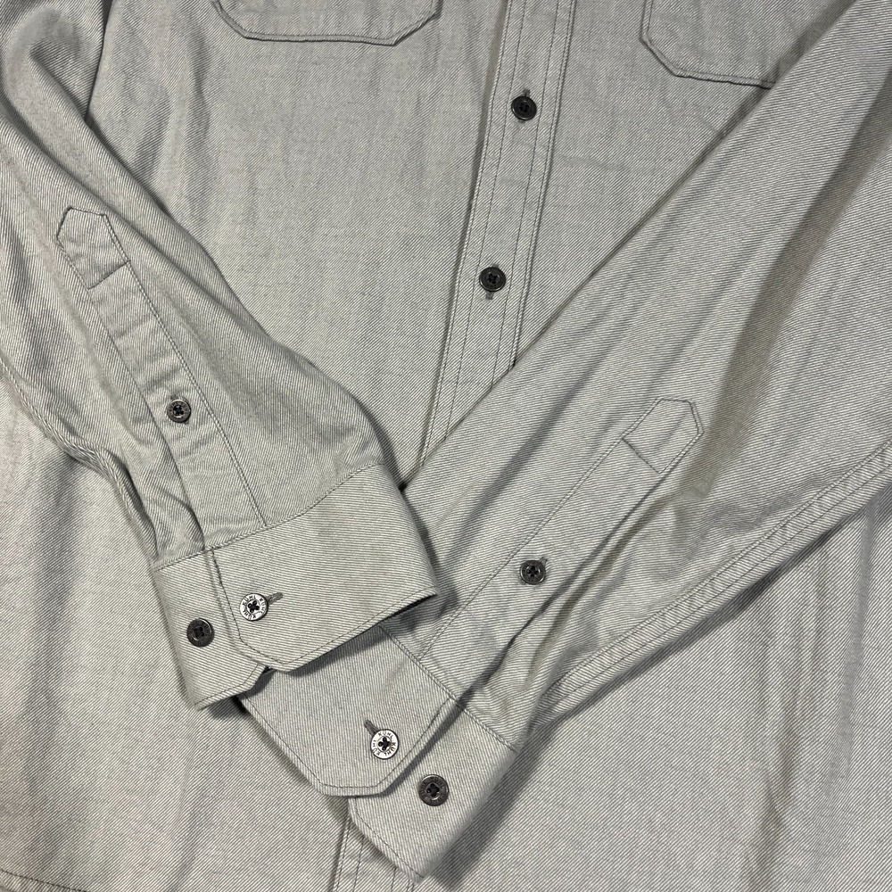 Kuhl Shirt Mens Medium Gray Descendr Flannel Long Sleeve Button Up Hike Outdoor - Picture 6 of 12